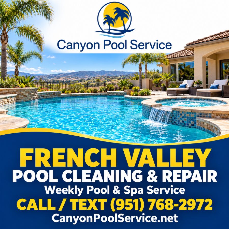 Pool cleaning and repair in French Valley, CA – Canyon Pool Service