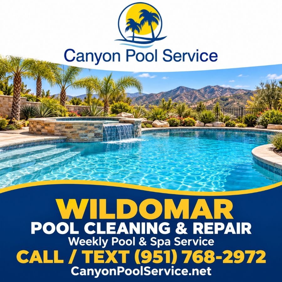 Pool cleaning and repair in Wildomar, CA – Canyon Pool Service